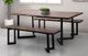 Porter International Designs Manzanita Midnight Dining Table with Black V Base-3