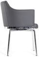 VIG Furniture Modrest Kaweah Chrome/Gray Modern Dining Chair-2