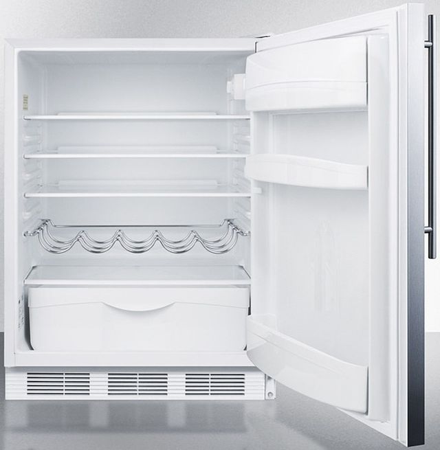 Summit® 5.5 Cu. Ft. Stainless Steel Under the Counter Refrigerator-2