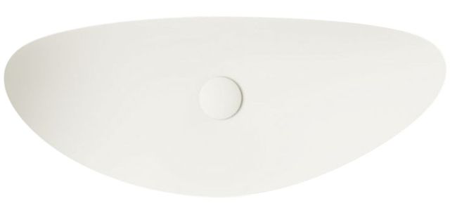 Kohler Veil™ Biscuit 38.5" Oval Vessel Bathroom Sink, No Overflow-1
