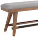Intercon Oslo Gray/Weathered Chestnut Counter Bench-1
