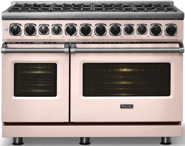 Viking® 7 Series 48'' Blush Sealed Burner Pro Style Dual Fuel Range-2