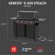 Weber® Genesis® E-430 Stealth® Edition 4-Burner Matte Black Freestanding Natural Gas Grill-1