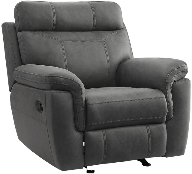 Homelegance® Clifton Gray Manual Glider Recliner-0
