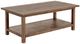 Coaster® Payne Distressed Brown Coffee Table with Shelf-0