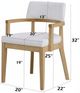 ACME Furniture Kasem 2-Piece Gorge/Oak Arm Chair Set-3