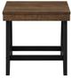 Steve Silver Co. Ralston Caramel End Table with Ebony Base-1