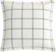HiEnd Accents Windowpane White Plaid Polyester Euro Sham-0