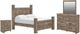 Signature Design by Ashley® Rusticott 3-Piece Brown King Poster Bedroom Set-0