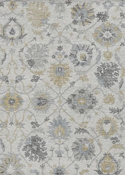 KAS Rugs Hudson Ivory Chandler 5'x7' Area Rug-0