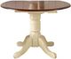 A-America® British Isles Merlot Dropleaf Table with Buttermilk Base-0