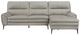 Mazin Furniture Essex 2-Piece Beige/Gray Right-Arm Facing Loveseat Sectional and Chaise-1