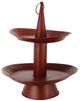 A & B Home Red 2-Tier Tray-0