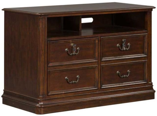 Liberty Furniture Brayton Manor Cognac Junior Executive Media Lateral File-0