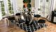 Furniture of America® Nova 2-Piece Black/Silver Dining Side Chair Set-1