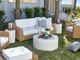 Universal Explore Home™ Coastal Living Outdoor Geneva Abaco White Cocktail Table-1