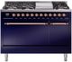 Ilve® Nostalgie II Series 48" Midnight Blue Pro Style Dual Fuel Range-0