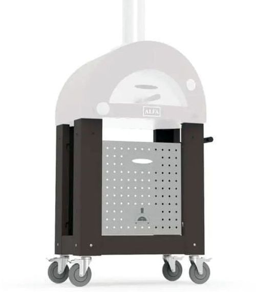 Alfa Nano 1 Pizze 28" Wrinkle Black Pizza Oven Base-1