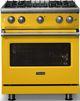 Viking® 5 Series 30" Daffodil Pro Style Gas (LP) Range with Polished Chrome Trim-4