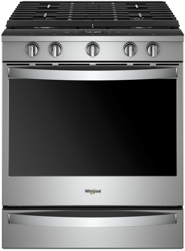 Cuisinière au gaz encastrée de 30 po Whirlpool® de 5.8 pi³ - Acier inoxydable résistant aux traces de doigts