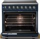 Viking® 5 Series 36" Slate Blue Pro Style Induction Range with Brushed Brass Trim-1