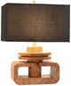 Harp & Finial® Vonte Natural Burl Wood Table Lamp-1