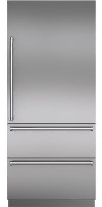Sub-Zero® 36" Integrated Stainless Steel Tall Door Panel with Pro Handle-1