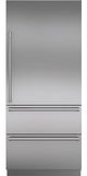 Sub-Zero® 36" Integrated Stainless Steel Tall Door Panel with Pro Handle-1