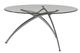 Stressless® by Ekornes® Enigma Glass Top Round Table with Metal Base-0