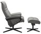 Stressless® by Ekornes® Customizable Sunrise Small Manual Recliner and Ottoman with Cross Base-1