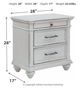 Benchcraft® Kanwyn Whitewash Nightstand-3