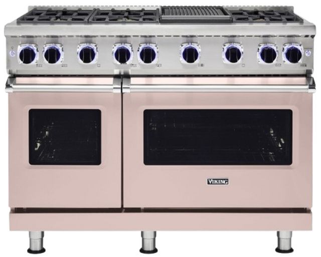 Viking® 7 Series 48'' Blush Pro Style Gas Range with Griddle