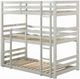 ACME Furniture Ronnie Light Gray Twin Over Twin Triple Youth Bunk Bed-0