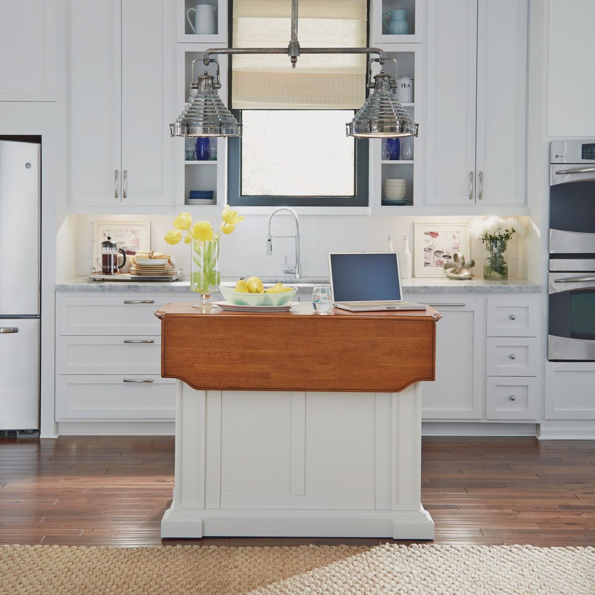 homestyles® Americana White Kitchen Island | Miskelly Furniture, image size:1200x1200