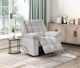 Homelegance® Baldwin Light Gray Rocker Manual Recliner-1