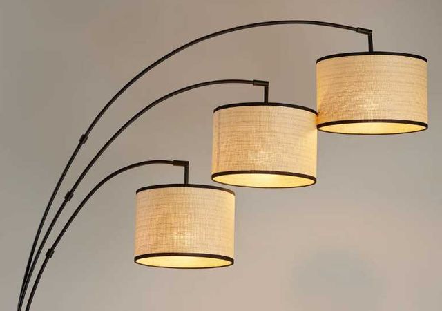 Adesso® Bowey Black 3-Arm Arc Floor Lamp-2