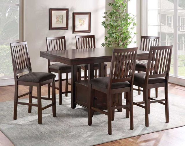 Steve Silver Co. Yorktown Espresso/Gray Counter Stool-2