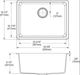 Elkay Quartz Classic® Dusk Gray 24-5/8" x 18-1/2" x 9-1/2" Single Bowl Undermount Sink-4