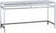 Bassett Mirror Medine White Console Table with Chrome Base-0