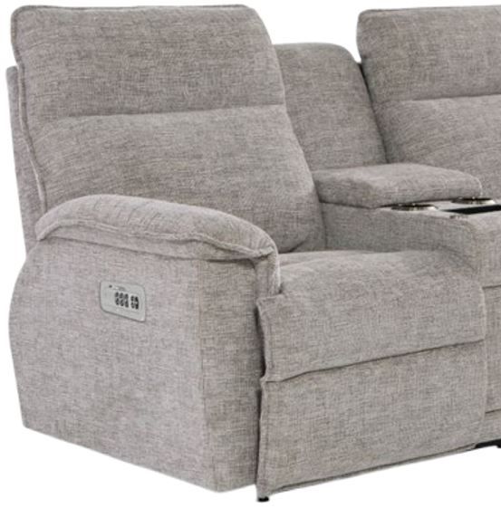 La-Z-Boy® Jay Linen Power Reclining Loveseat with Console and Headrest-1