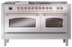 Ilve® Nostalgie II Series 60" Stainless Steel Pro Style Dual Fuel Range-1