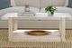 Bassett Mirror Newport White Rectangular Cocktail Table with Sunbleached Ash Base-4