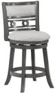 New Classic® Home Furnishings Gia Gray 29'' Swivel Bar Stool-0
