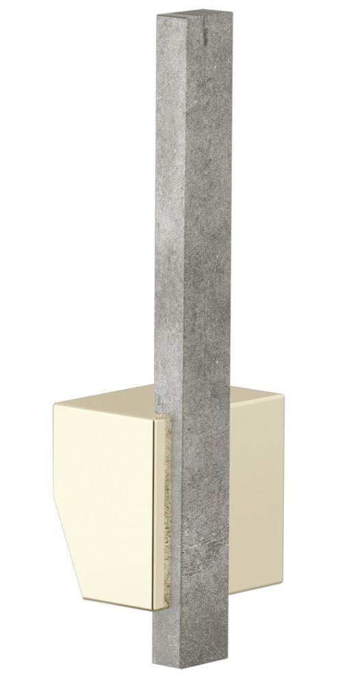 Brizo Frank Lloyd Wright® Brilliance® Polished Nickel Kitchen Faucet Offset Concrete Lever Handle Kit-0