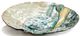 Giftcraft Blue/Gold/White Round Decorative Glass Plate-0