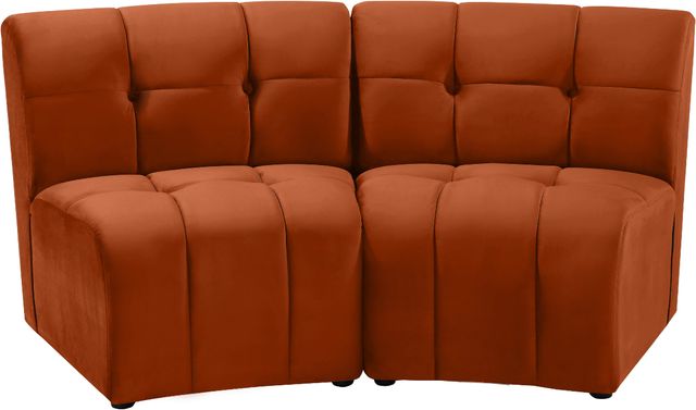 Meridian Furniture Limitless 2-Piece Cognac Modular Sectional-1