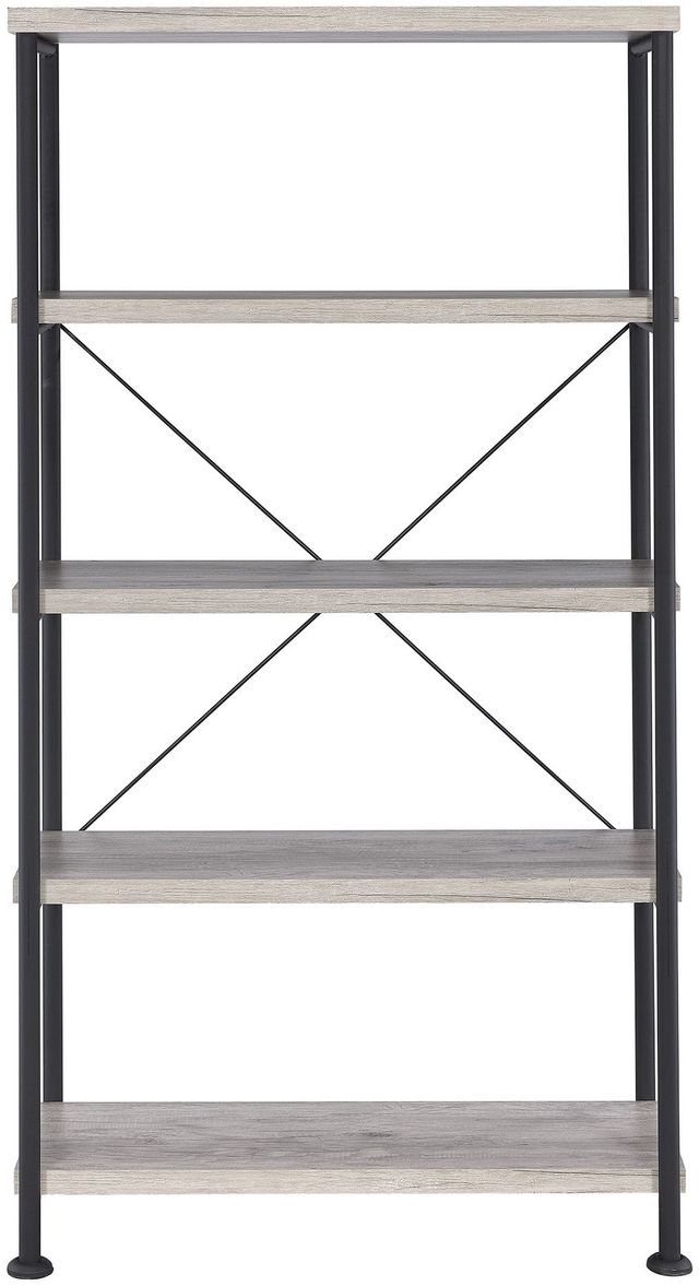 Coaster® Analiese Grey Driftwood Open Bookcase-2