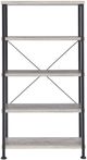 Coaster® Analiese Grey Driftwood Open Bookcase-2