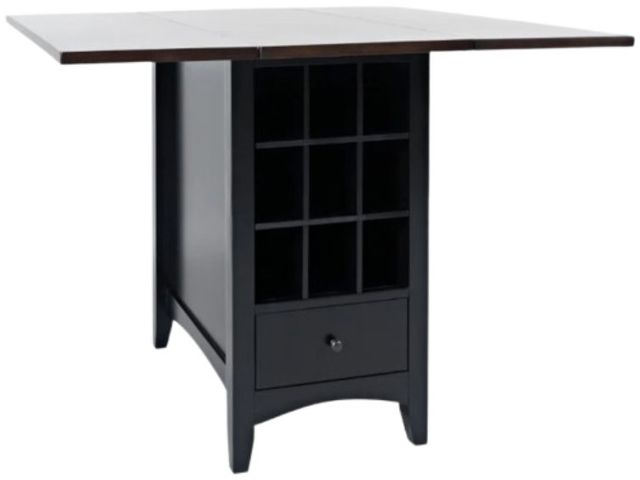 Jofran Inc. Asbury Park 3-Piece AP Black/Autumn Brown Dining Set-2