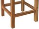 John Thomas Furniture® Parks Brown Rattan/Wooden Outdoor Stool-2